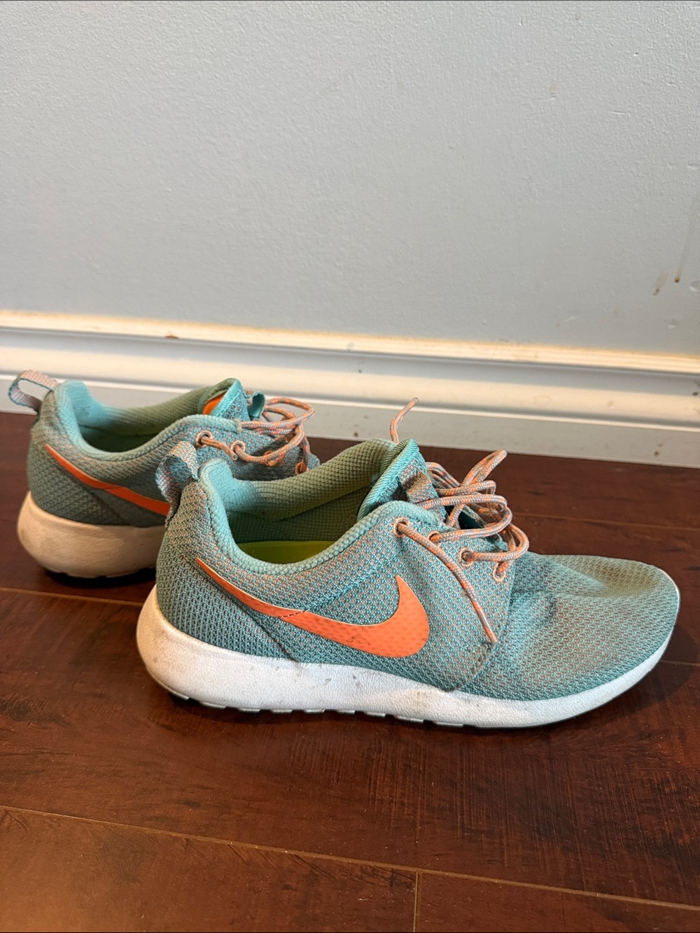 Nike Women’s Teal and Coral Athletic Running Shoes